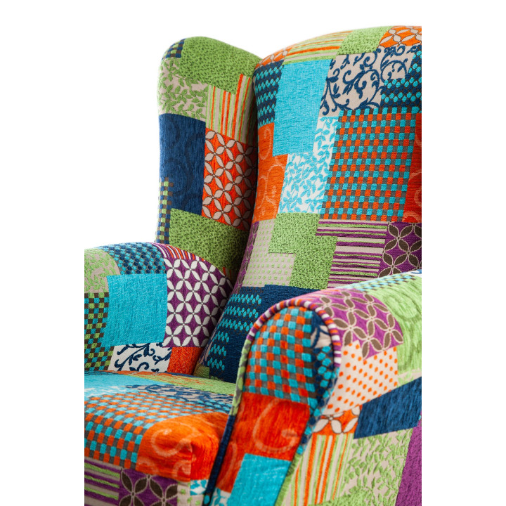 Balancín orejero tapizado PATCHWORK