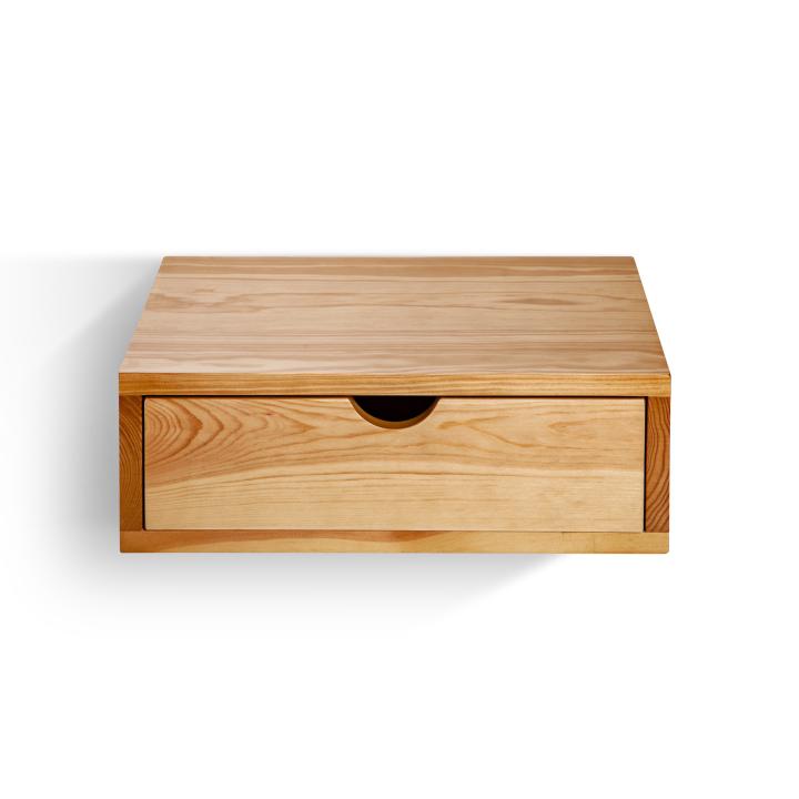 Mesita de noche de madera para pared AREN con cajón