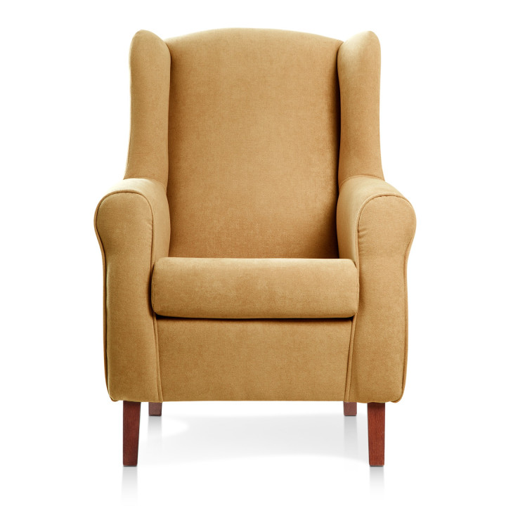 Sillón orejero tapizado CARLA