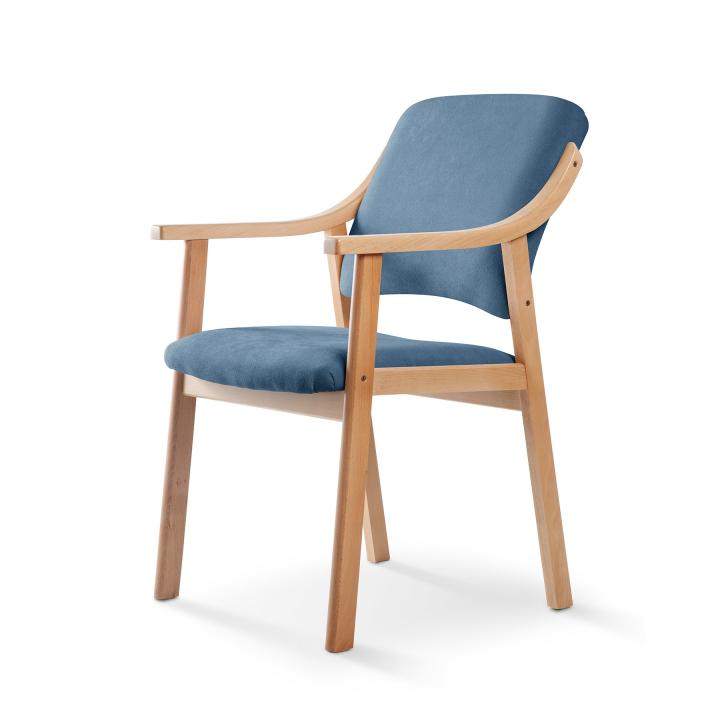 Silla de madera tapizado CALPE HAYA 