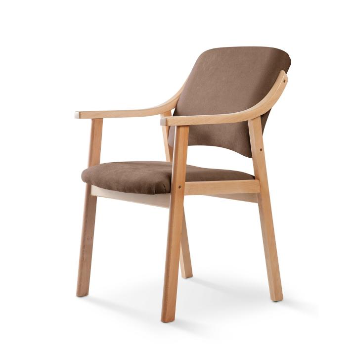 Silla de madera tapizado CALPE HAYA 