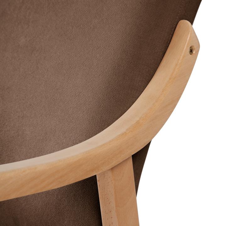 Silla de madera tapizado CALPE HAYA 