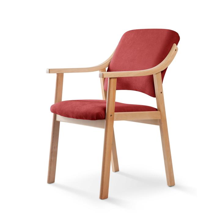 Silla de madera tapizado CALPE HAYA 