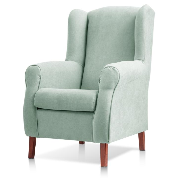 Sillón orejero tapizado CARLA