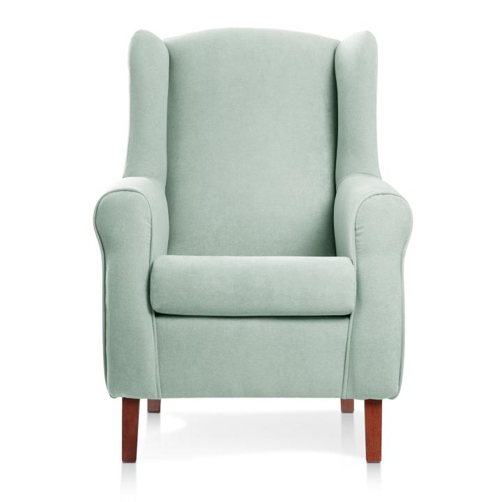 Sillón orejero tapizado CARLA