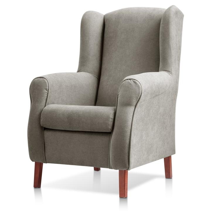 Sillón orejero tapizado CARLA
