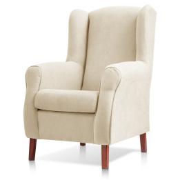 Sillón orejero tapizado CARLA