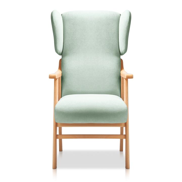 Sillón orejero tapizado OREGON HAYA
