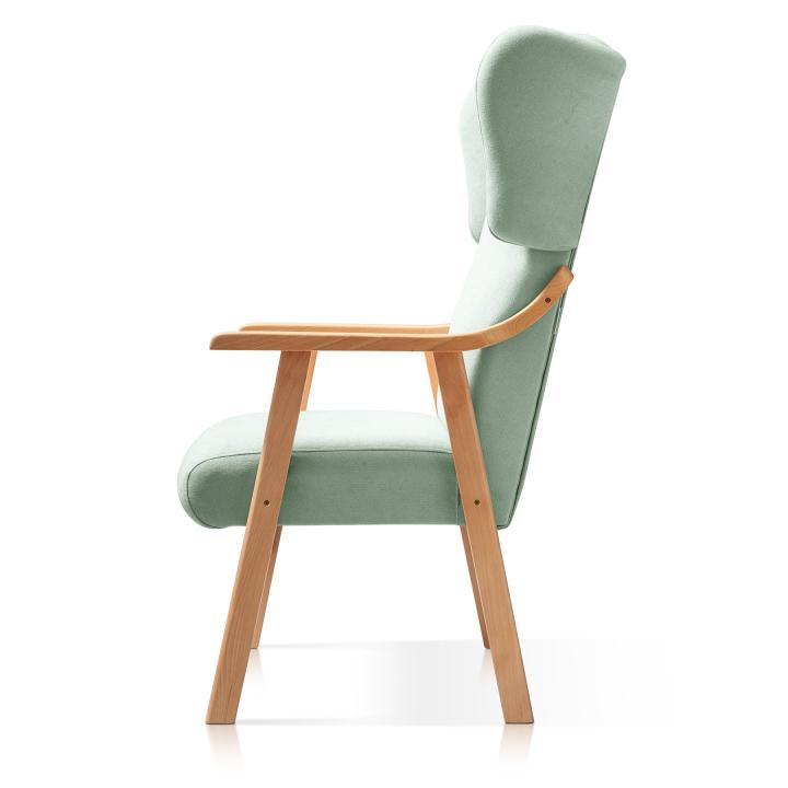 Sillón orejero tapizado OREGON HAYA