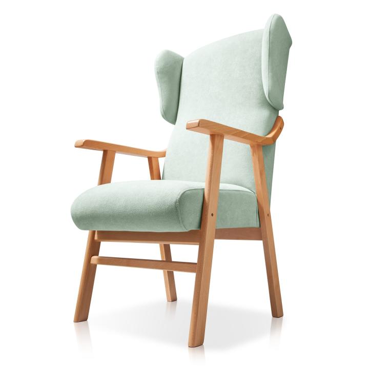 Sillón orejero tapizado OREGON HAYA