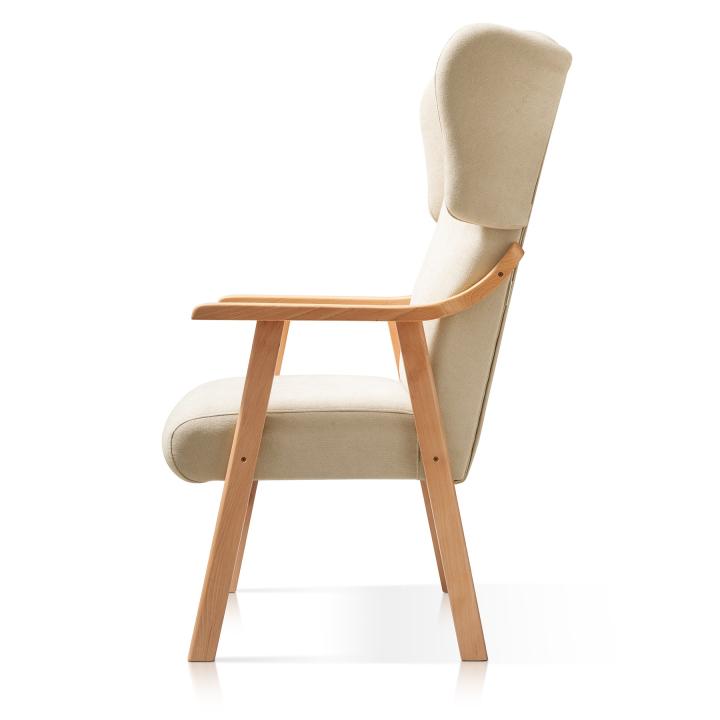 Sillón orejero tapizado OREGON HAYA