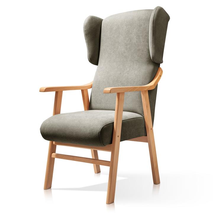 Sillón orejero tapizado OREGON HAYA