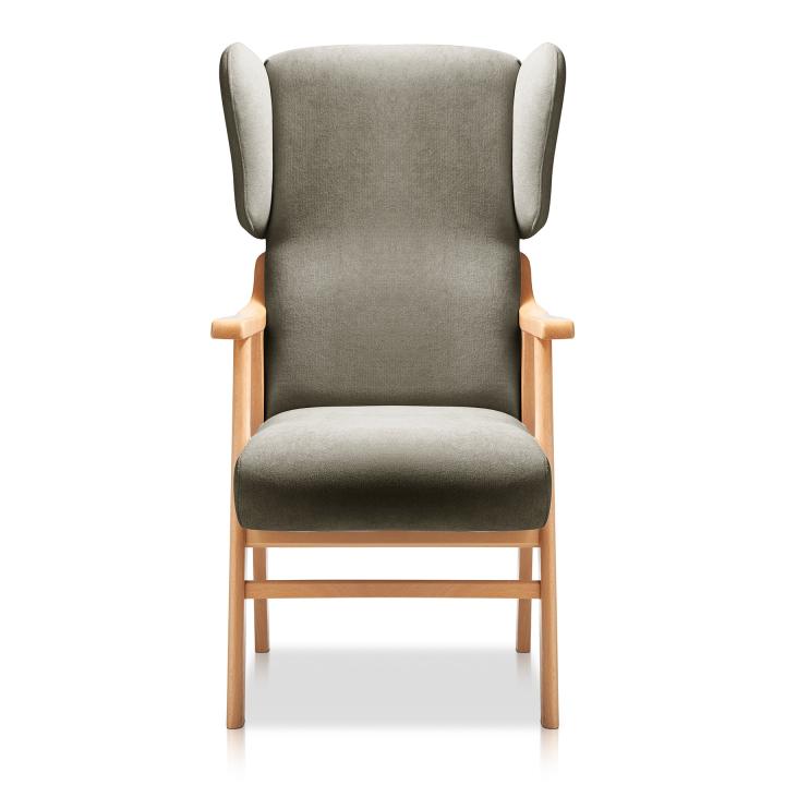 Sillón orejero tapizado OREGON HAYA