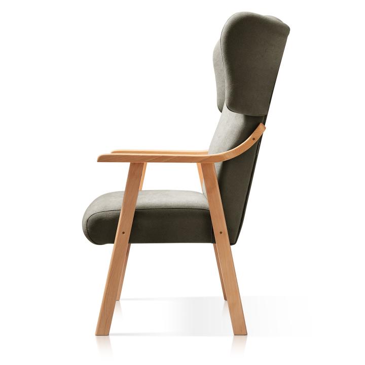 Sillón orejero tapizado OREGON HAYA