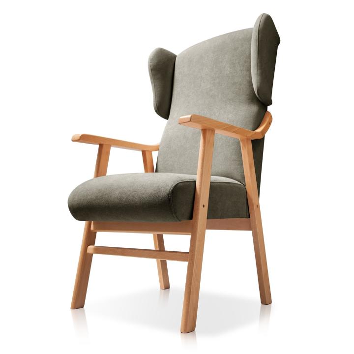 Sillón orejero tapizado OREGON HAYA