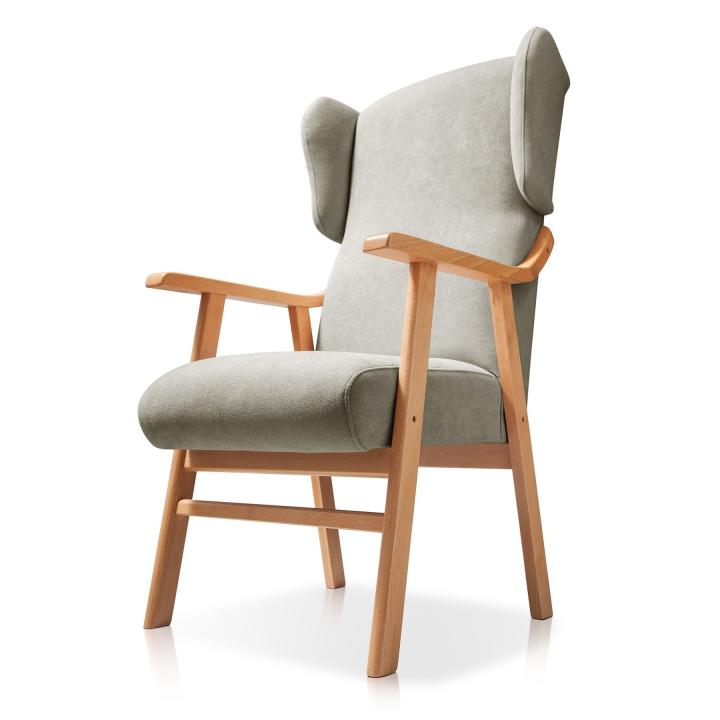 Sillón orejero tapizado OREGON HAYA