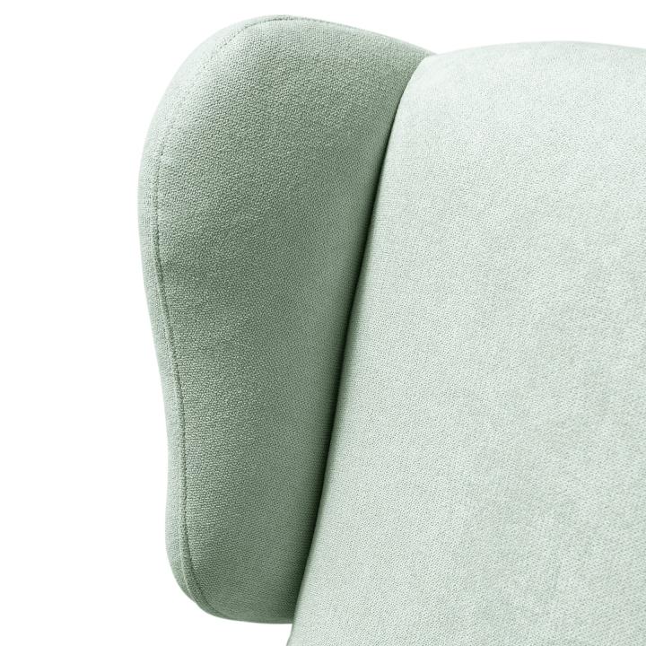 Sillón orejero tapizado OREGÓN NOGAL