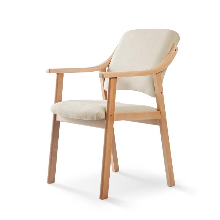 Silla de madera tapizado CALPE HAYA 