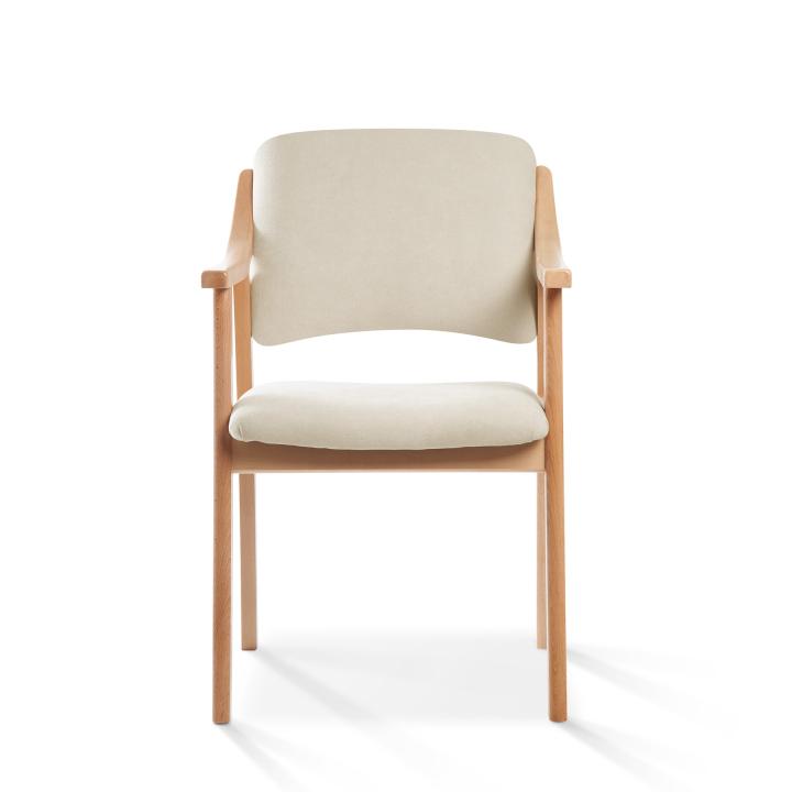 Silla de madera tapizado CALPE HAYA 