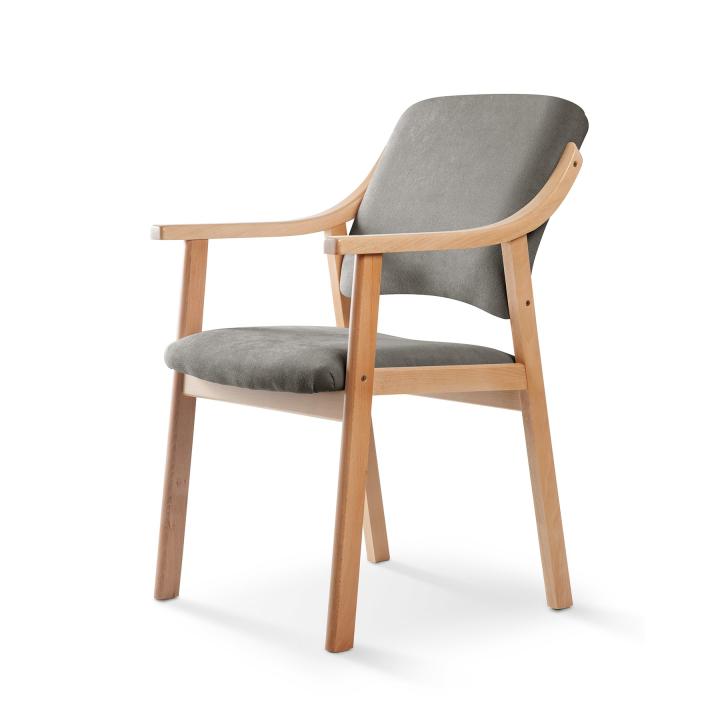 Silla de madera tapizado CALPE HAYA 