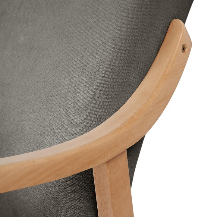 Silla de madera tapizado CALPE HAYA 