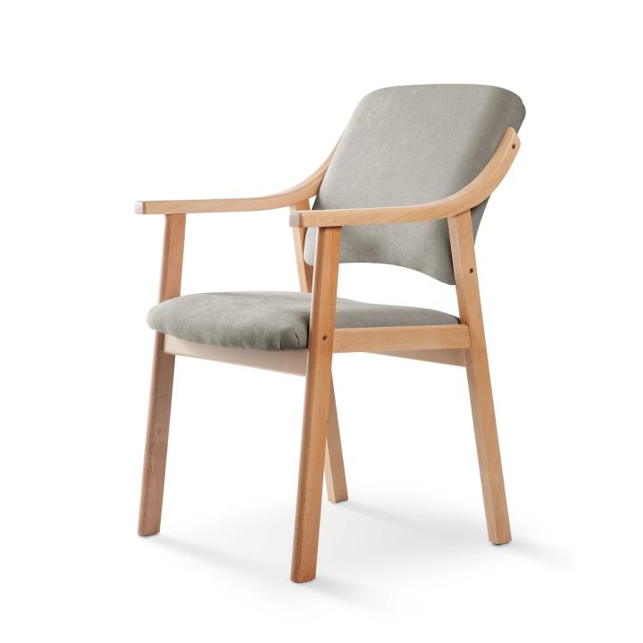 Silla de madera tapizado CALPE HAYA 