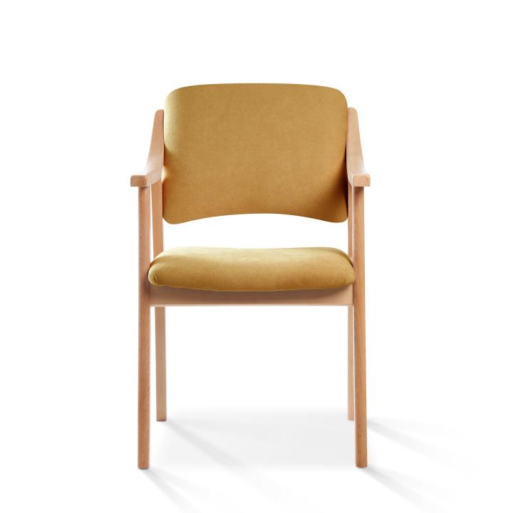 Silla de madera tapizado CALPE HAYA 