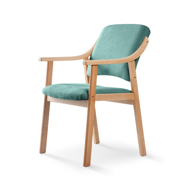 Silla de madera tapizado CALPE HAYA 