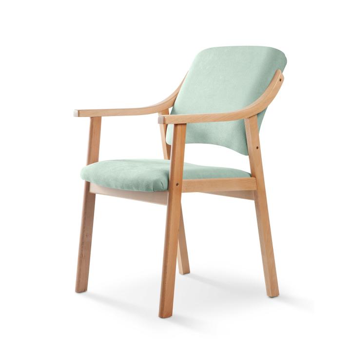 Silla de madera tapizado CALPE HAYA 
