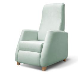 Sillón reclinable tapizado en tela LÚA