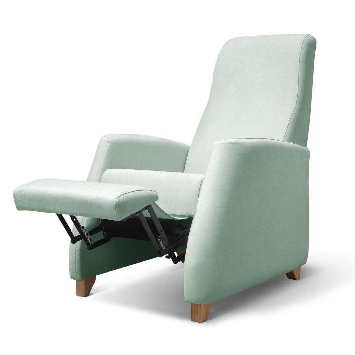Sillón reclinable tapizado en tela LÚA