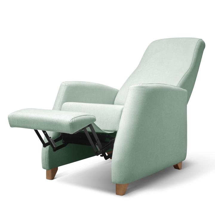 Sillón reclinable tapizado en tela LÚA