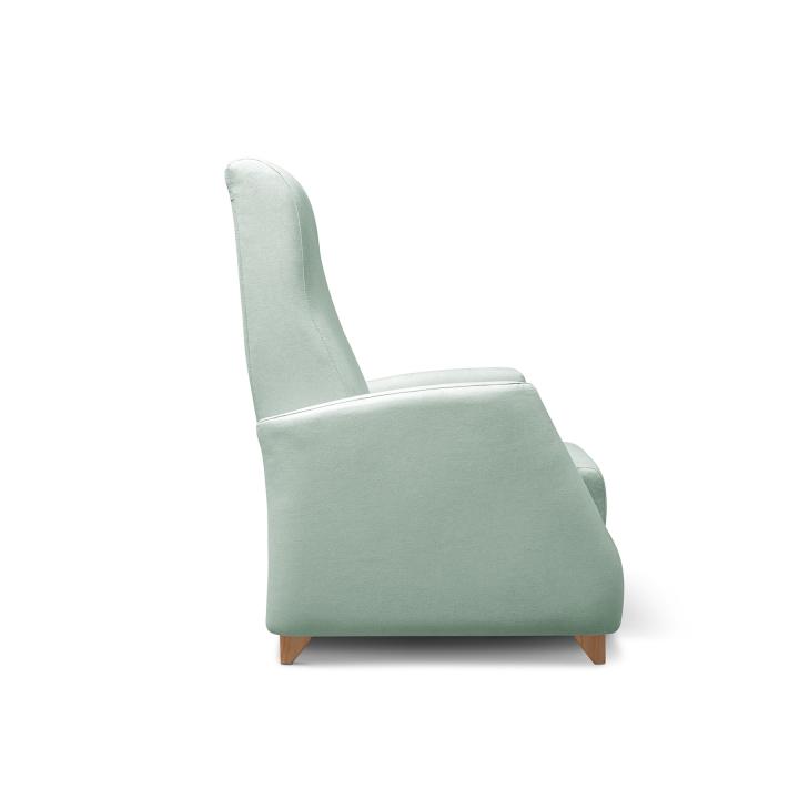 Sillón reclinable tapizado en tela LÚA