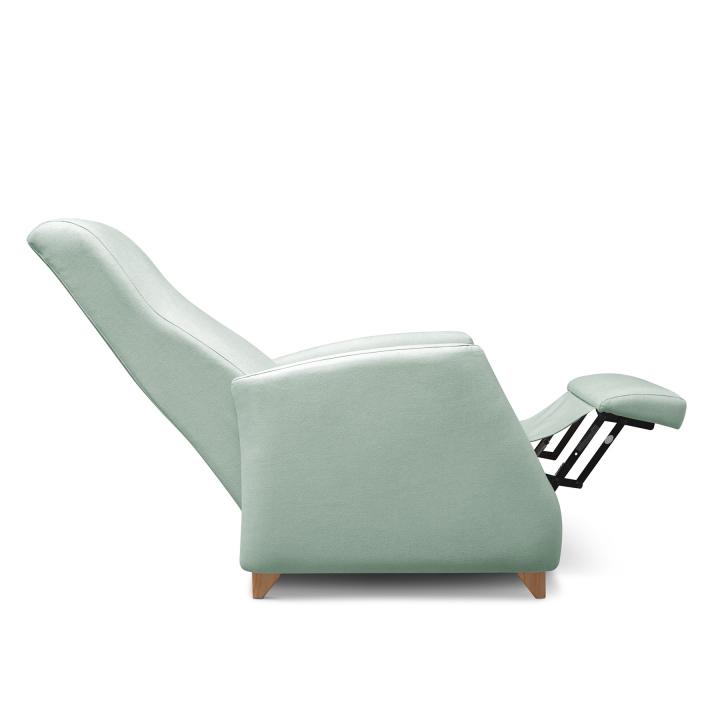 Sillón reclinable tapizado en tela LÚA