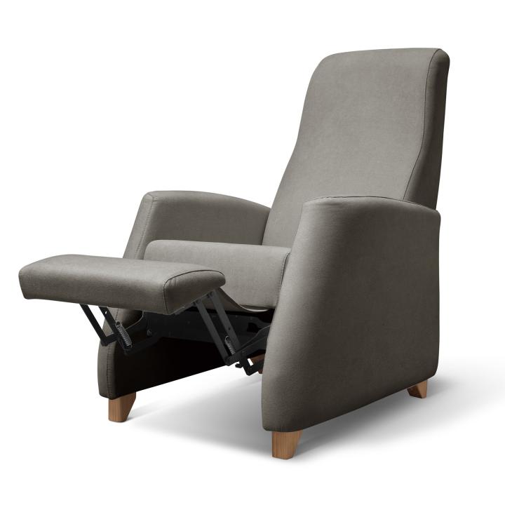 Sillón reclinable tapizado en tela LÚA