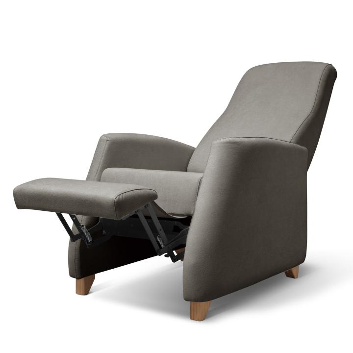 Sillón reclinable tapizado en tela LÚA
