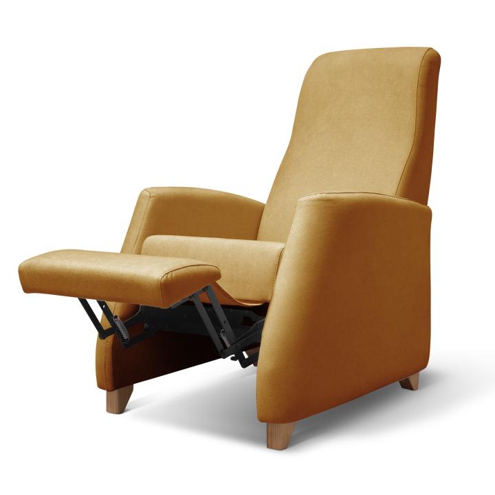 Sillón reclinable tapizado en tela LÚA