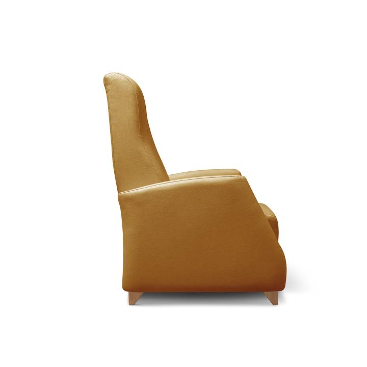 Sillón reclinable tapizado en tela LÚA