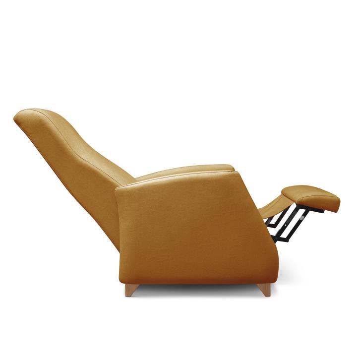 Sillón reclinable tapizado en tela LÚA