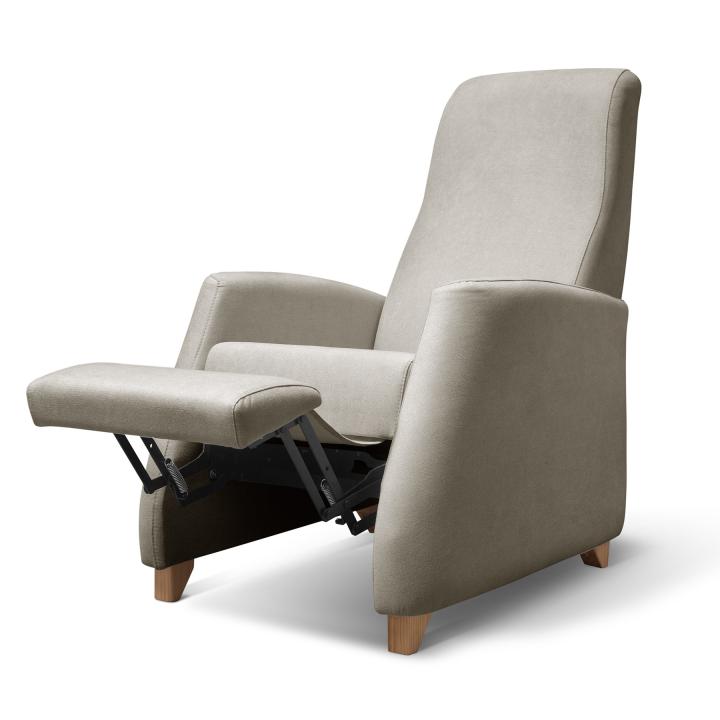 Sillón reclinable tapizado en tela LÚA