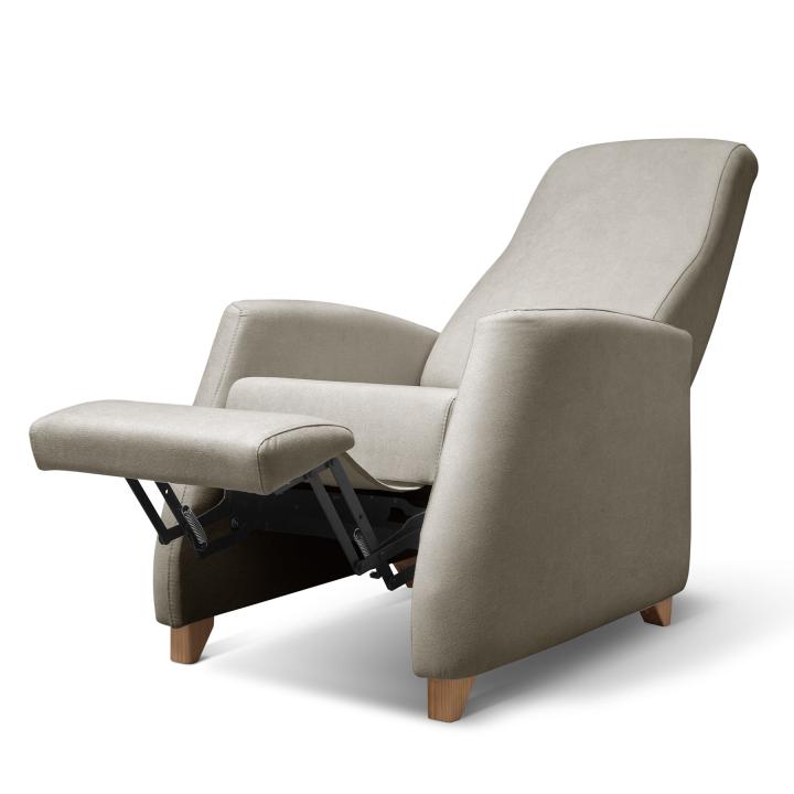 Sillón reclinable tapizado en tela LÚA