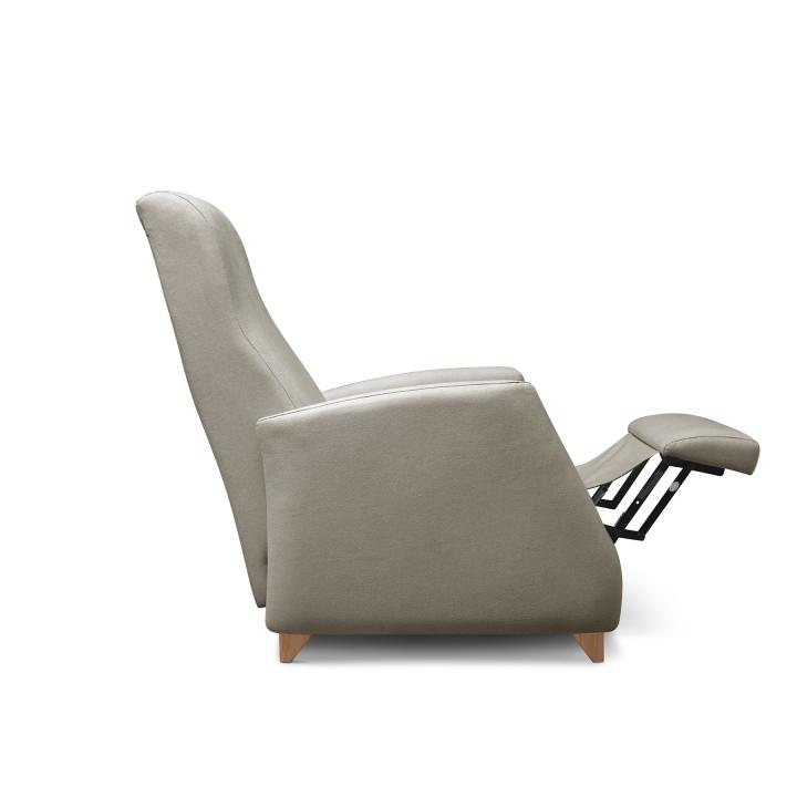 Sillón reclinable tapizado en tela LÚA