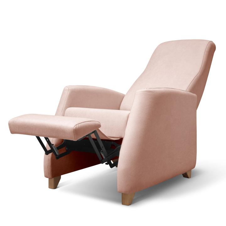 Sillón reclinable tapizado en tela LÚA