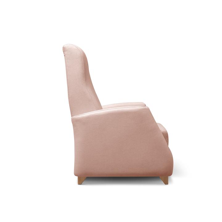 Sillón reclinable tapizado en tela LÚA
