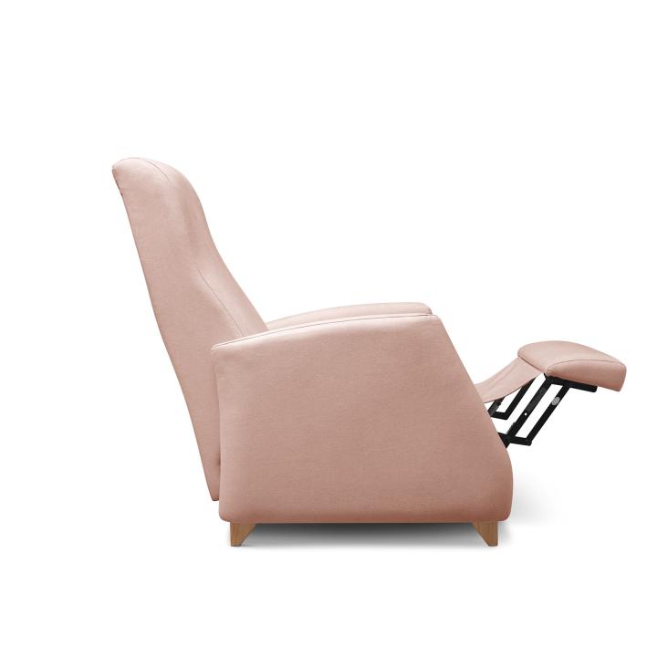 Sillón reclinable tapizado en tela LÚA