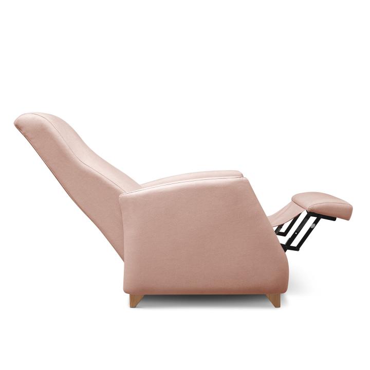 Sillón reclinable tapizado en tela LÚA