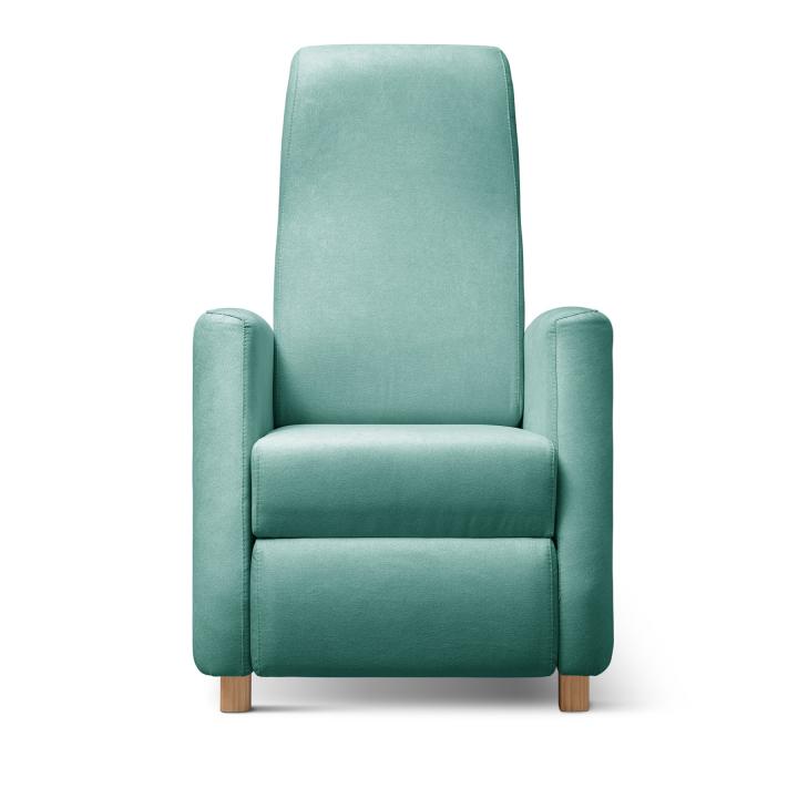 Sillón reclinable tapizado en tela LÚA