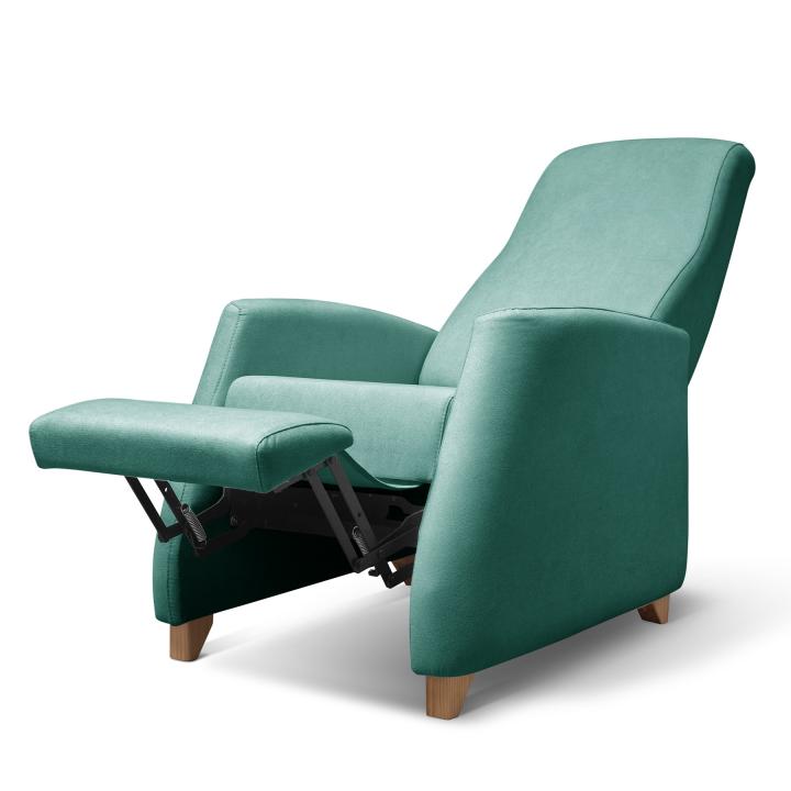 Sillón reclinable tapizado en tela LÚA