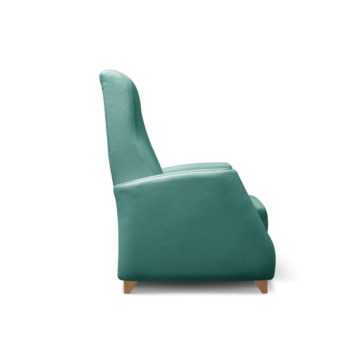 Sillón reclinable tapizado en tela LÚA