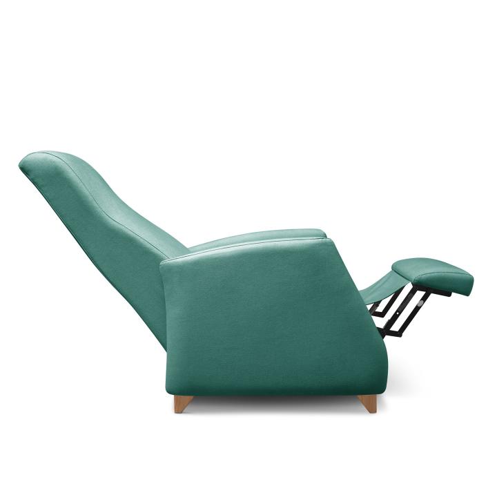 Sillón reclinable tapizado en tela LÚA